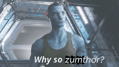 Man In Tank Top Saying Why So Zumthor GIF