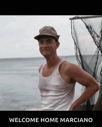 Man In Tank Top Standing Ocean Welcome Home Marciano GIF