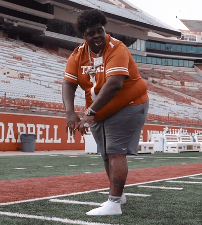 Man In Texas Jersey On Field GIF