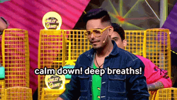 Man In The Contest Deep Breathing GIF