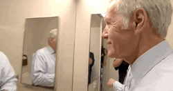 Man In The Mirror Alex Trebek GIF