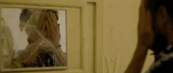 Man In The Mirror Eyes Closed GIF