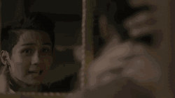Man In The Mirror Fixing Hair GIF