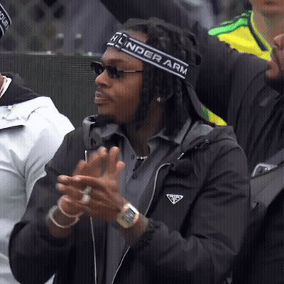 Man In Thunder Arm Headband Clapping GIF