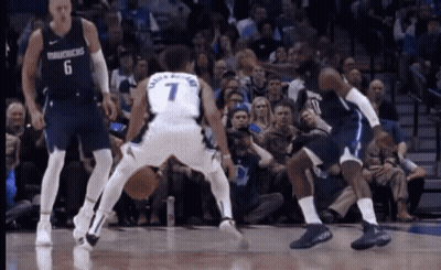 Man In Thunder Jersey Holding Trophy, Another Watching GIF