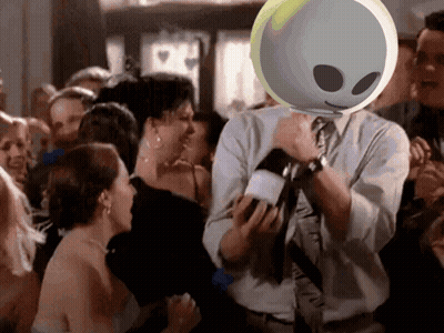 Man In Tie Holding Microphone GIF