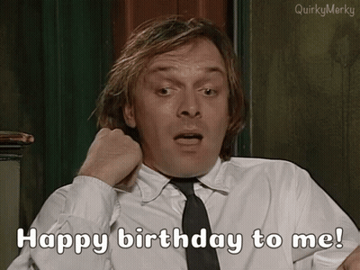Man in Tie Says Happy Birthday to Me