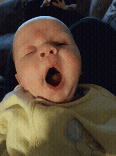 Man In Tie Screaming With Yas On Chest GIF