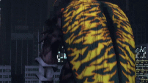Man In Tiger Print Shirt GIF