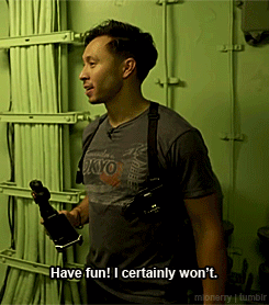 Man In Tokyo Shirt Have Fun I Certainly Won't GIF