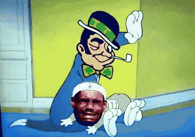 Man In Top Hat And Bow Tie Holding Head GIF