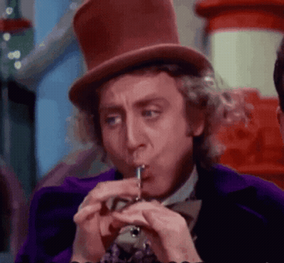 Man In Top Hat And Purple Suit Blowing Whistle GIF