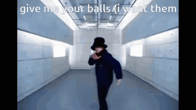 Man In Top Hat Dancing Give Me Your Balls I Want Them GIF