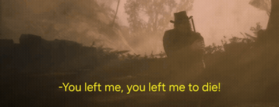 Man In Top Hat In Foggy Forest You Left Me You Left Me To Die GIF