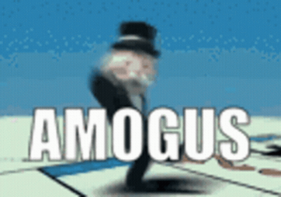 Man In Top Hat On Monopoly Board With Amagus GIF