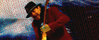 Man In Top Hat Playing Guitar GIF