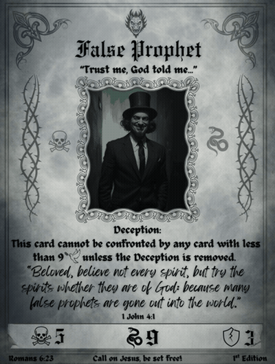 Man in Top Hat Saying False Prophet