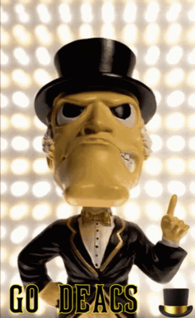 Man In Top Hat Saying Go Deacs GIF