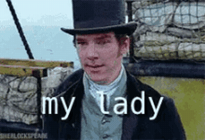 Man In Top Hat Saying My Lady GIF