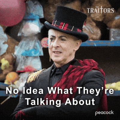 Man In Top Hat Saying No Idea What They Are Talking About GIF