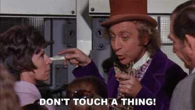 Man In Top Hat Says Don't Touch A Thing GIF