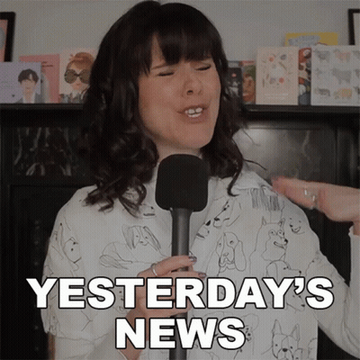 Man In Top Hat Standing In Front Of Breaking News Banner GIF
