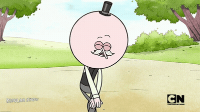 Man In Top Hat With Mustache From Cartoon Network GIF