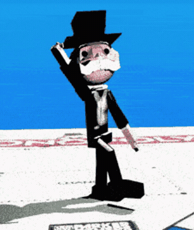 Man In Top Hat With Mustache GIF