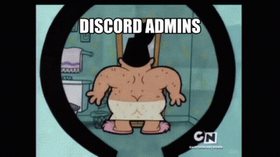 Man In Towel Looking In Mirror With Discord Admins GIF