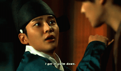 Man In Traditional Costume Saying I Get It Calm Down GIF
