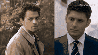 Man In Trench Coat And Man In Suit And Tie GIF