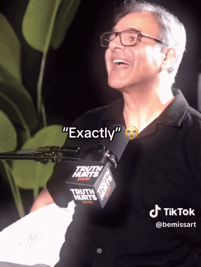 Man In Truth Hurts Shirt Laughing GIF