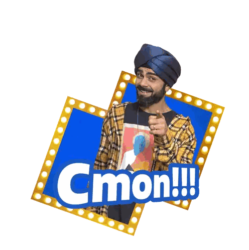 Man In Turban Pointing At Camera Sticker