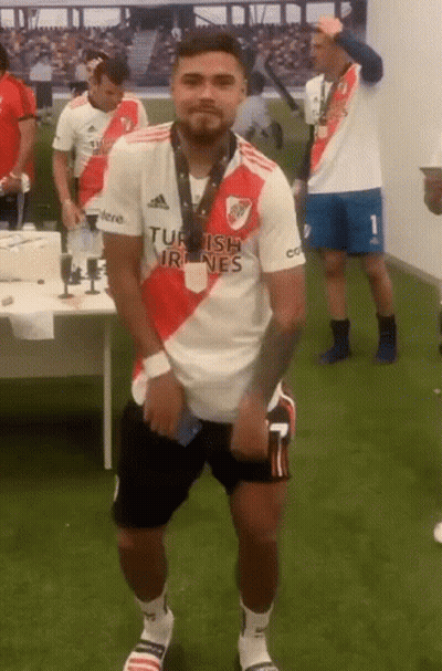 Man In Turkish Airlines Shirt Dancing GIF