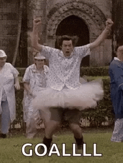 Man In Tutu Dancing In Field GIF