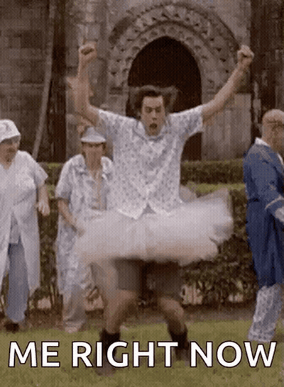 Man In Tutu Dancing With Me Right Now GIF