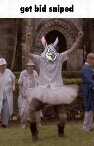 Man In Tutu Get Bid Sniped GIF
