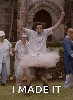Man In Tutu Jumping In Air GIF