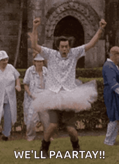 Man In Tutu Jumping We'll Paartay GIF