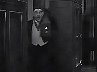 Man In Tuxedo And Apron GIF