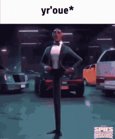 Man In Tuxedo And Bow Tie In Parking Garage GIF