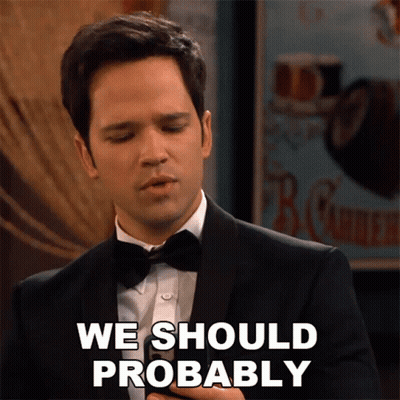Man In Tuxedo And Bow Tie Says We Should Probably GIF
