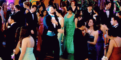 Man In Tuxedo Dancing At Prom GIF