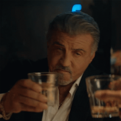 Man In Tuxedo Drinking Glass GIF