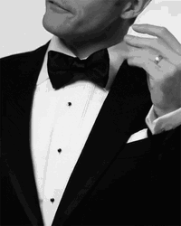 Man In Tuxedo Finger Snap GIF