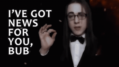 Man In Tuxedo Giving Middle Finger GIF