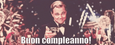 Man In Tuxedo Holding Confetti Cannon Buon Compleanno GIF