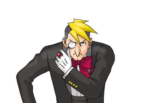Man In Tuxedo Holding Magnifying Glass O Sticker