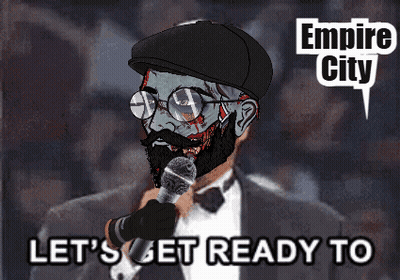 Man In Tuxedo Holding Microphone Saying Let's Get Ready To GIF