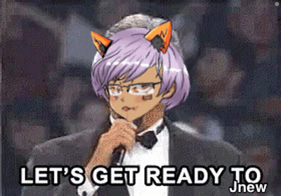 Man In Tuxedo Holding Microphone Says Let's Get Ready To Jnew GIF
